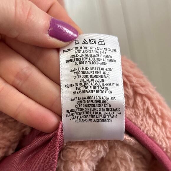 Spyder NWT Pink Cozy Soft Fleece Half Snap Pullover Size Small - Picture 8 of 8